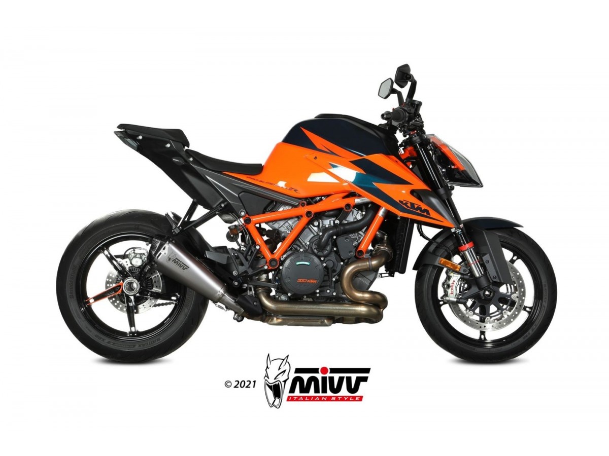 Silencieux d'échappement en acier inoxydable Mivv Delta Race Ktm 1290 Superduke 2020 - 2022