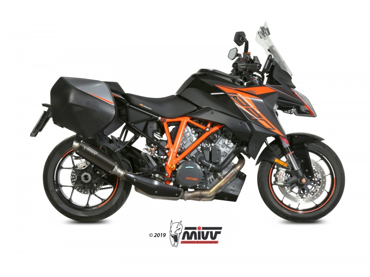 Silencieux d'échappement Mivv Gp Pro en acier inoxydable noir Ktm 1290 Superduke Gt 2016 - 2022