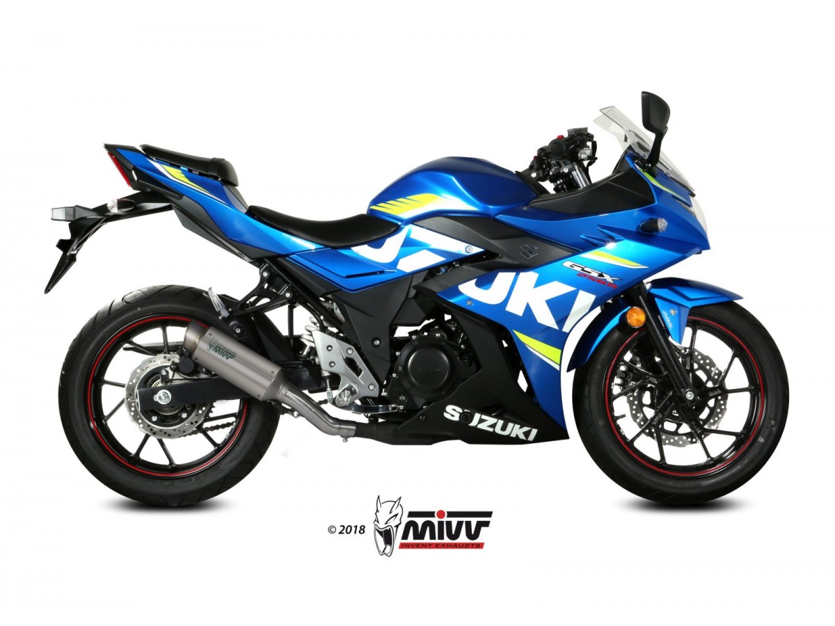 Mivv Gp Pro Titan-Auspuffschalldämpfer Suzuki Gsx 250 R 2017 - 2020