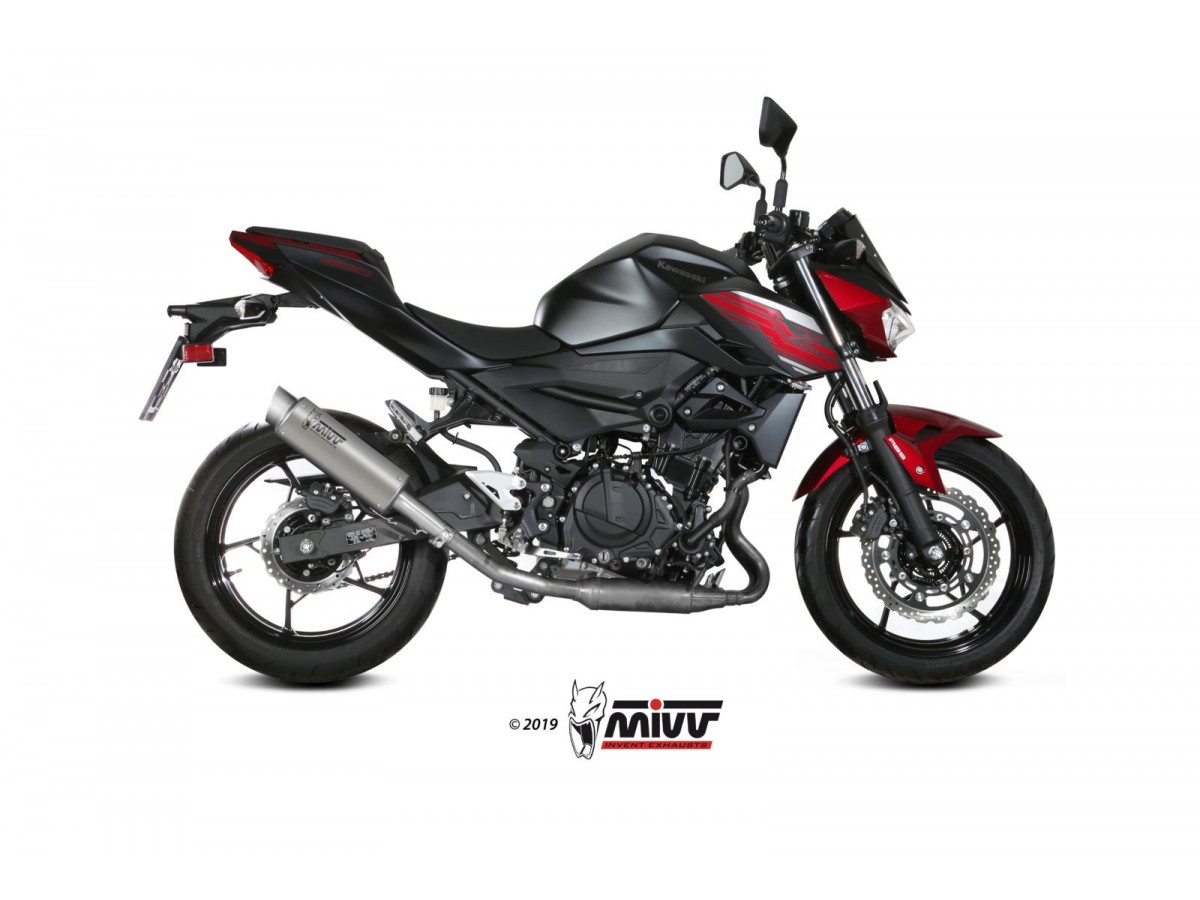 Système d'échappement Mivv Gp Pro Titane K.047.L6P Kawasaki Z400 2019 - 2023