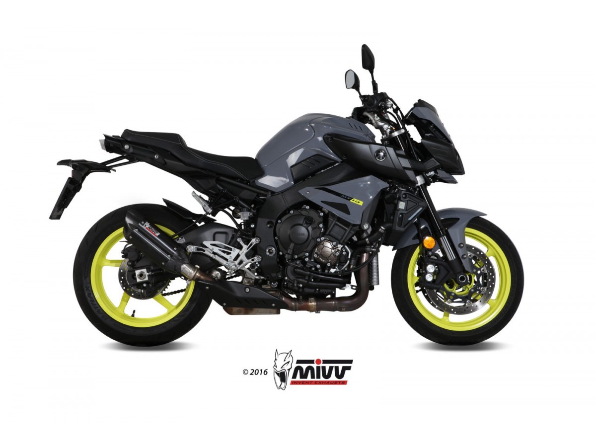 Mivv Suono Auspuffschalldämpfer Schwarz Edelstahl Yamaha Mt-10 2016 - 2022