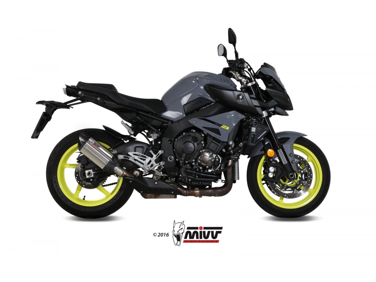 Borne d'échappement en acier inoxydable Mivv Suono Yamaha Mt-10 2016 - 2022