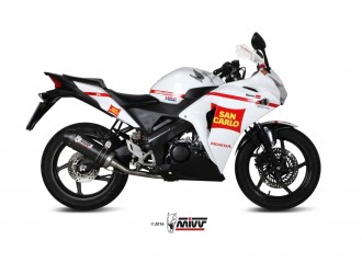 Complete Exhaust System H.060.L3C Mivv Oval Carbon With...