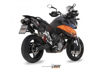 Mivv Oval Carbon Exhaust Mufflers With Carbon Cup Ktm 990...