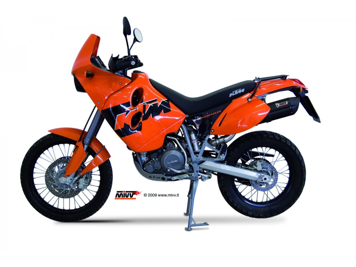 Echappement Silencieux KT.006.L9 Mivv Suono Inox Noir Ktm Lc4 640 Adventure 2003 - 2006