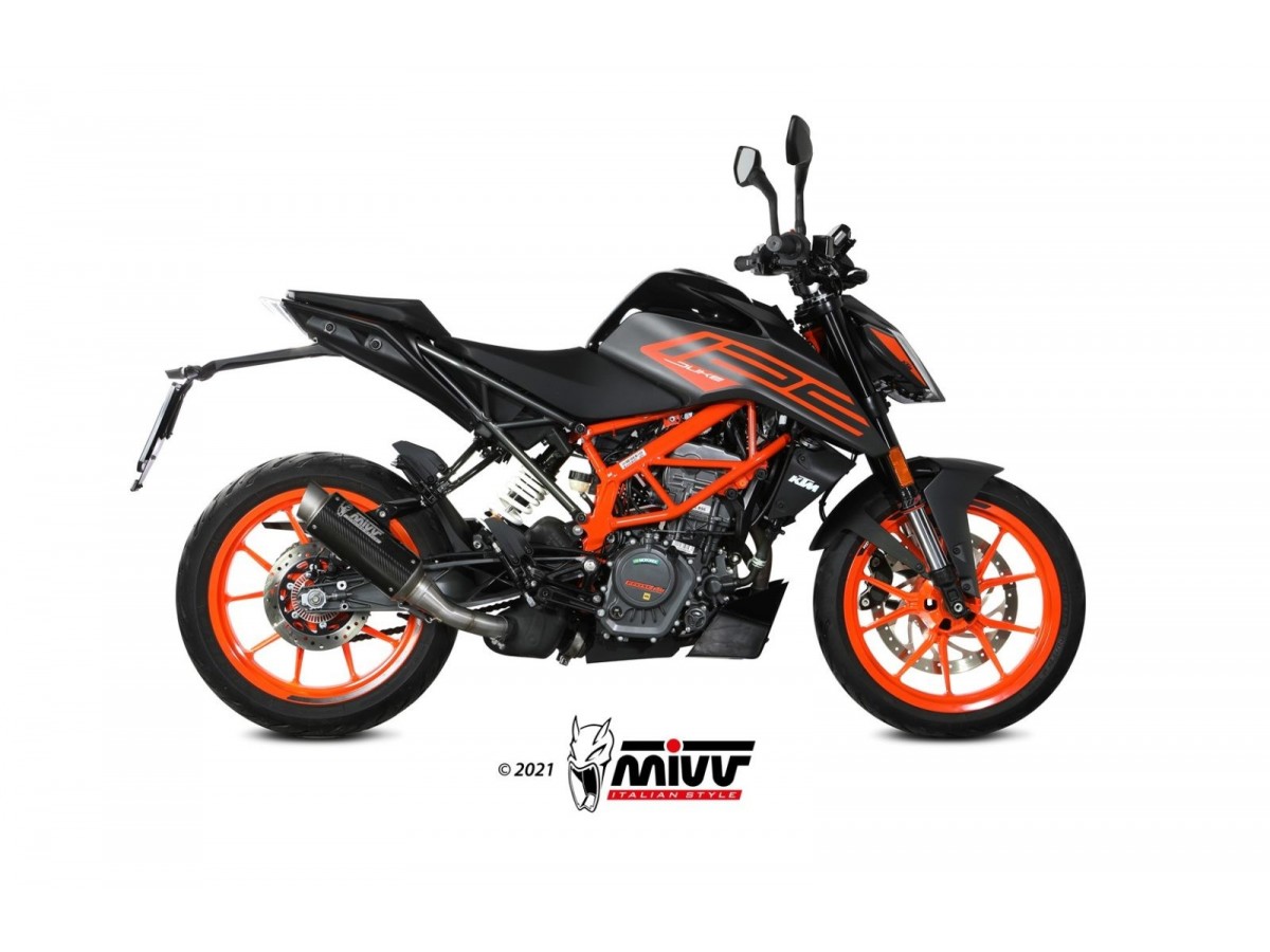 système d'échappement Terminal KT.025.L2P Mivv Gp Pro Carbon Ktm 125 Duke 2021 - 2023