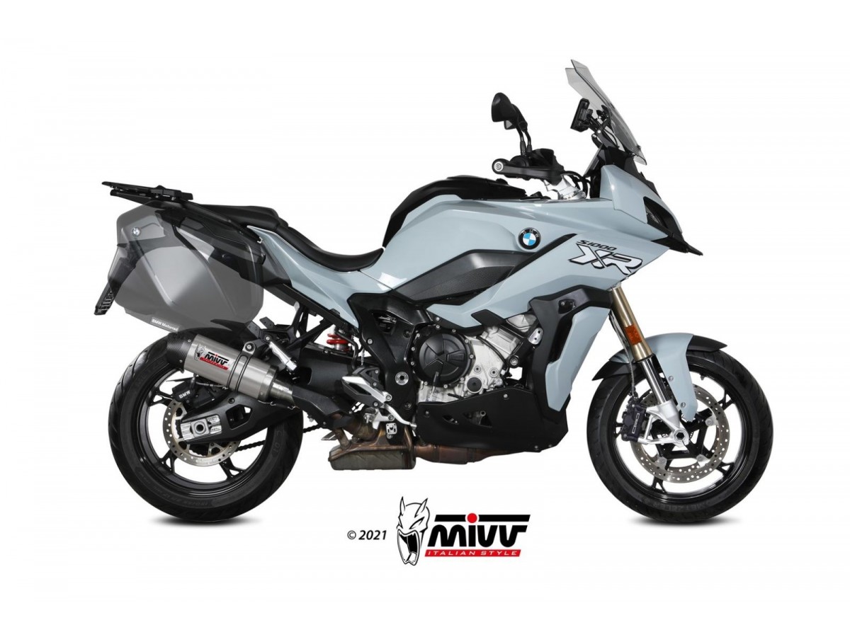 Mivv Ovaler Titan-Auspuffschalldämpfer mit Carbonbecher für BMW S 1000 Xr 2020–2022