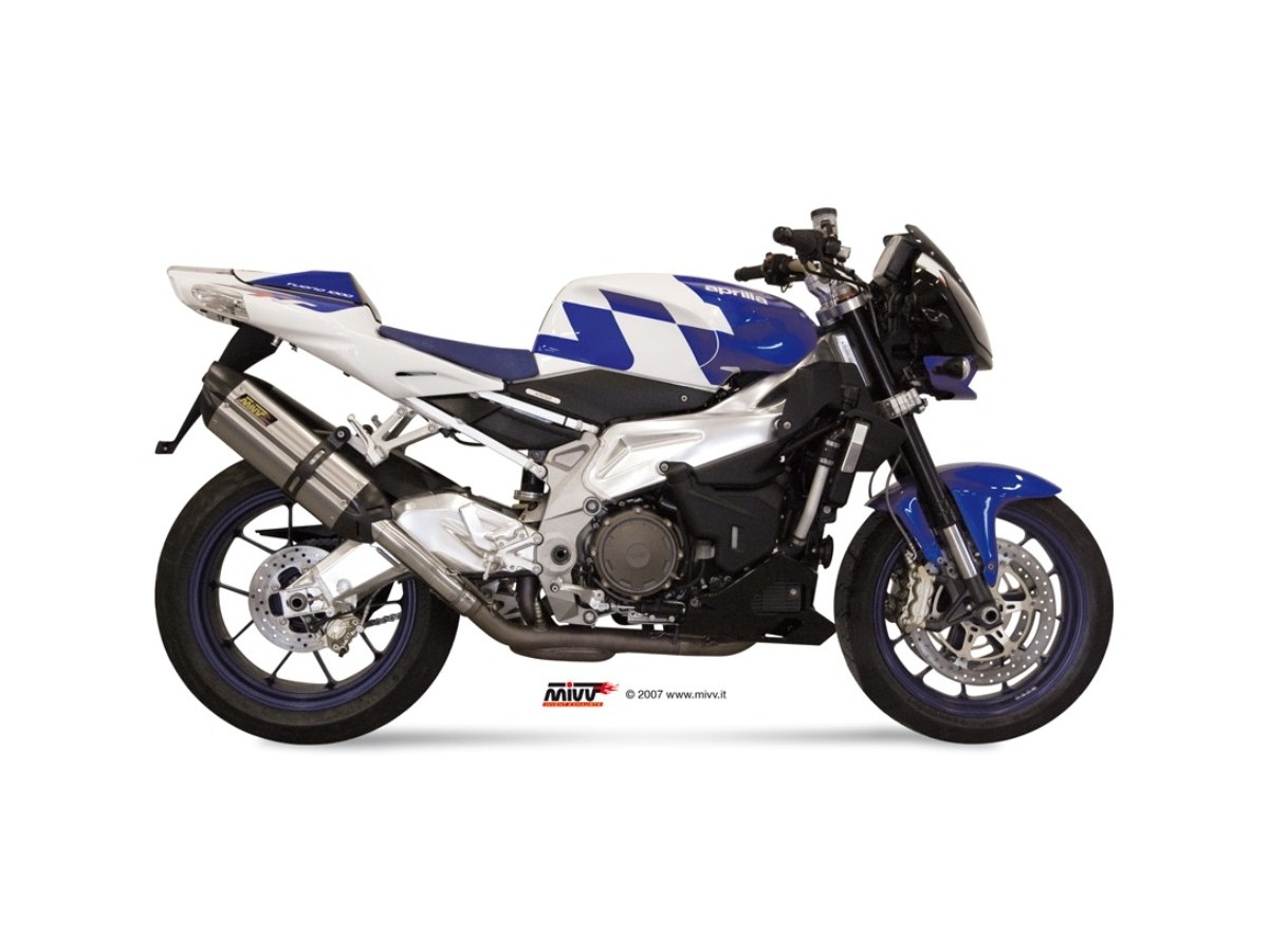 Mivv Suono Inox Terminal Exhaust System A.004.L7 Aprilia Tuono Fighter 1000 2006 - 2010