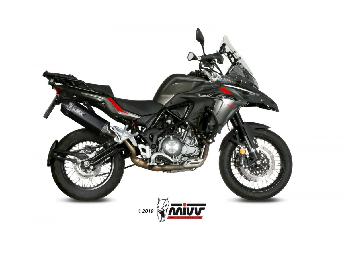 Terminale Scarico Mivv Speed Edge Black Inox Nero Benelli Trk 502 X 2018 - 2022