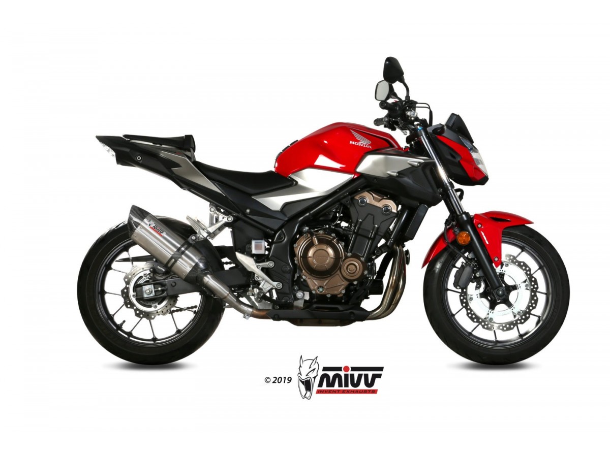 Mivv Suono Inox Terminal Exhaust System H.075.L7 Honda Cb 500 F 2019 - 2024