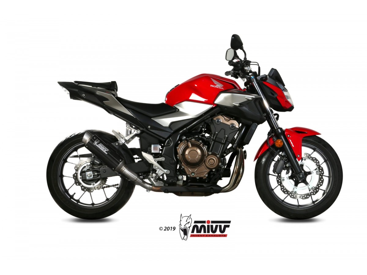 H.075.L2P Mivv Gp Pro Carbon Auspuffanlage Honda Cb 500 F 2019 - 2024