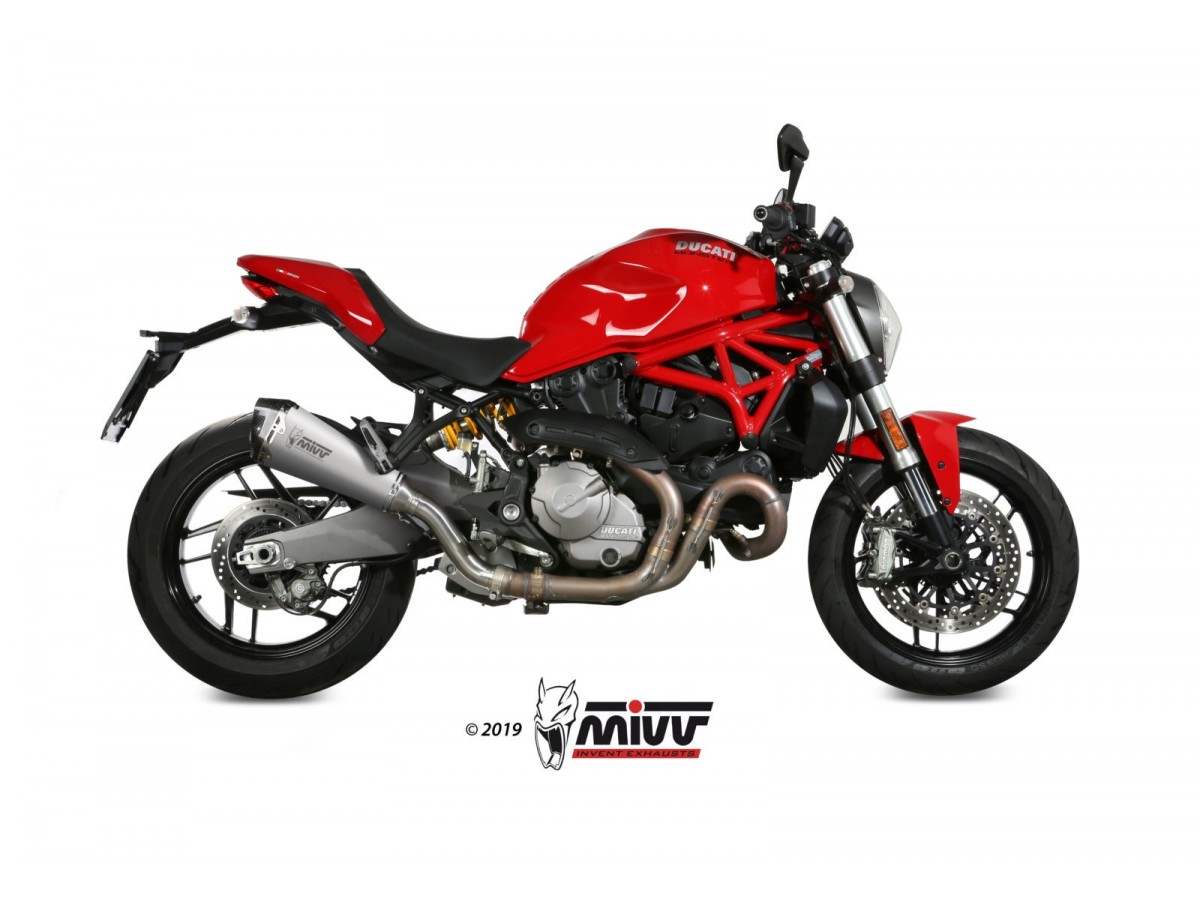 Mivv Delta Race Edelstahl-Auspuffschalldämpfer Ducati Monster 821 2018 - 2020