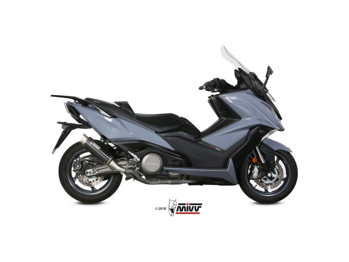 Terminale Scarico Mivv Gp Pro Black Inox Nero Kymco Ak 550 2017 - 2020