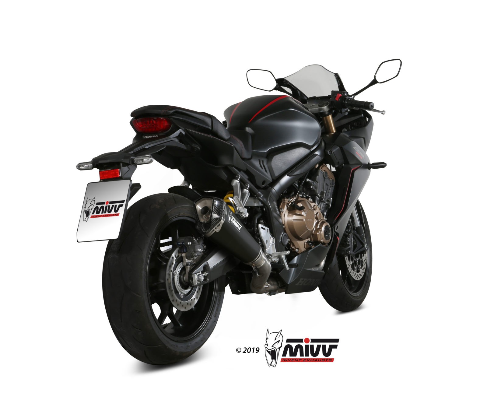 Full System 1 In 1 Exhaust Mivv Delta Race Black Black Stainless