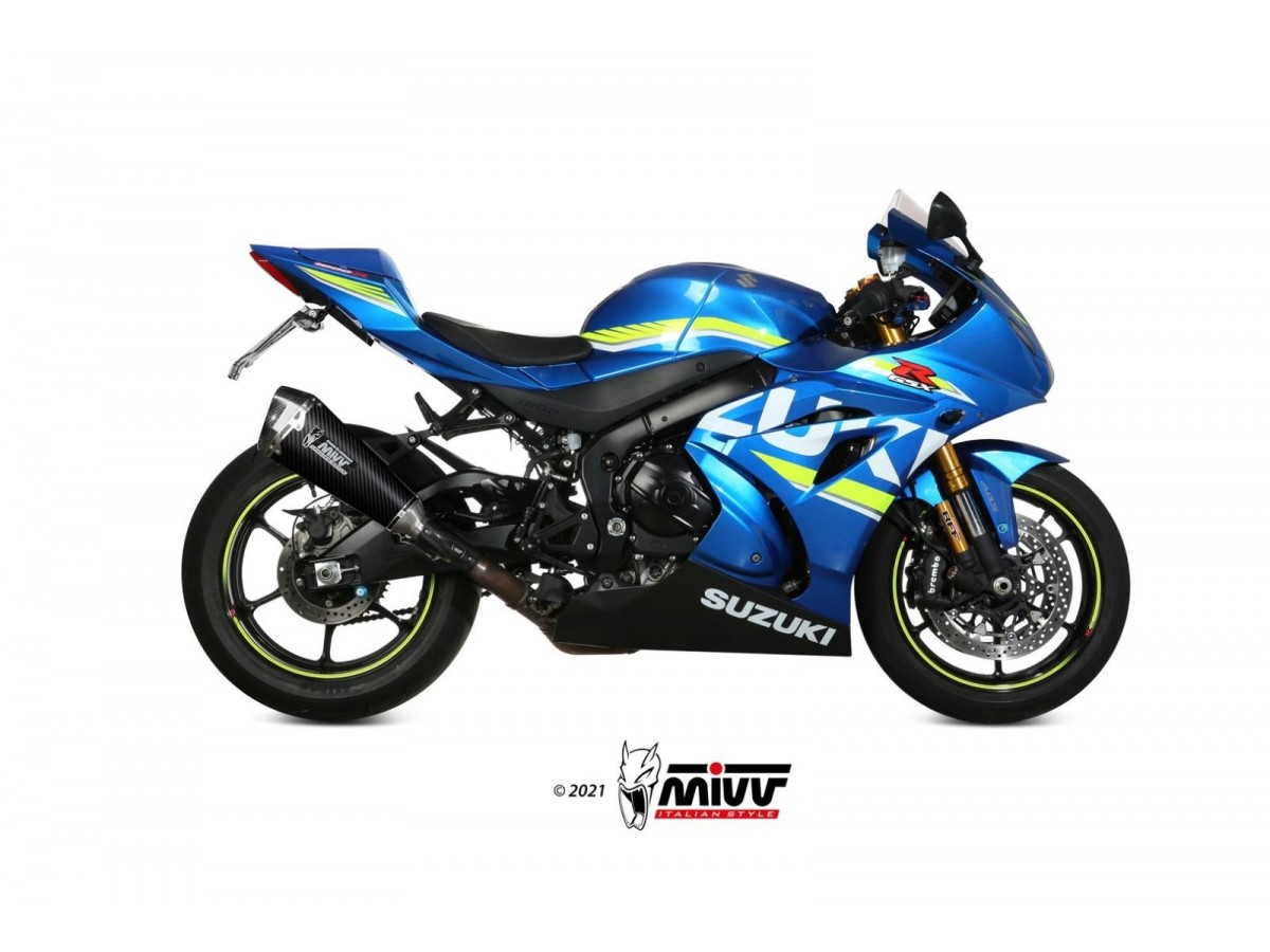 Mivv Delta Race Carbon Auspuffschalldämpfer Suzuki Gsx-R 1000 2017 - 2020