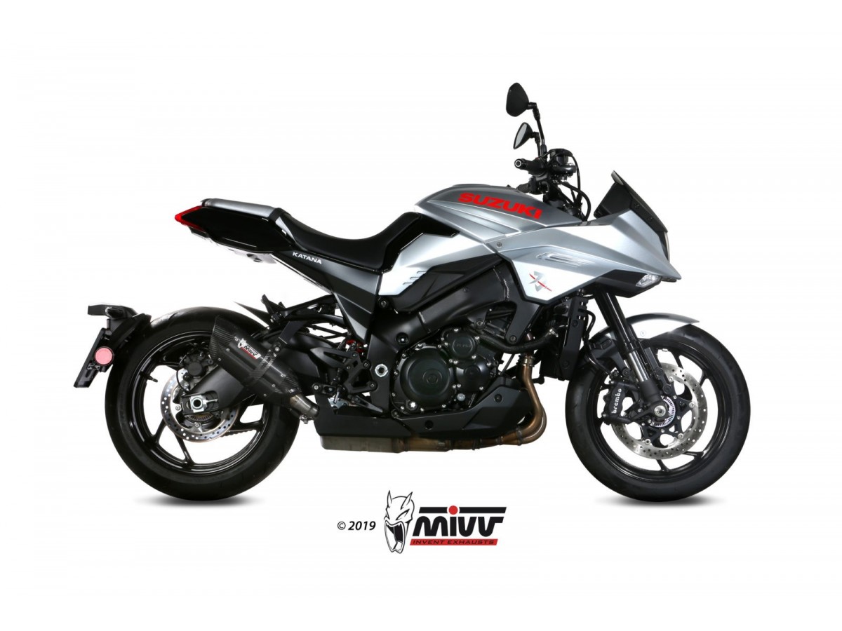 Mivv Suono Black Inox Auspuffschalldämpfer Suzuki Katana 2019 - 2022