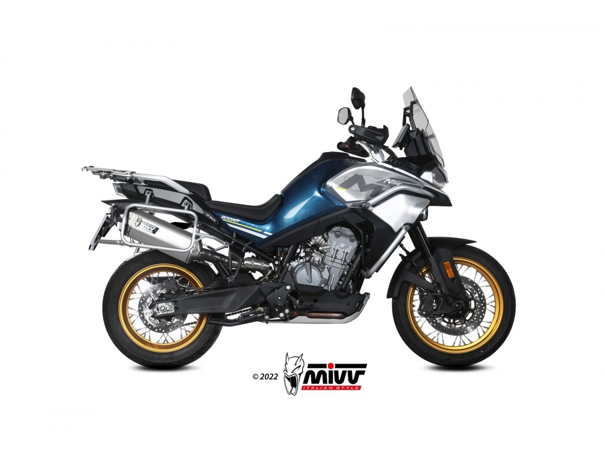 Mivv Speed Edge Auspuffschalldämpfer Inox Cf Moto 800Mt 2022 - 2022