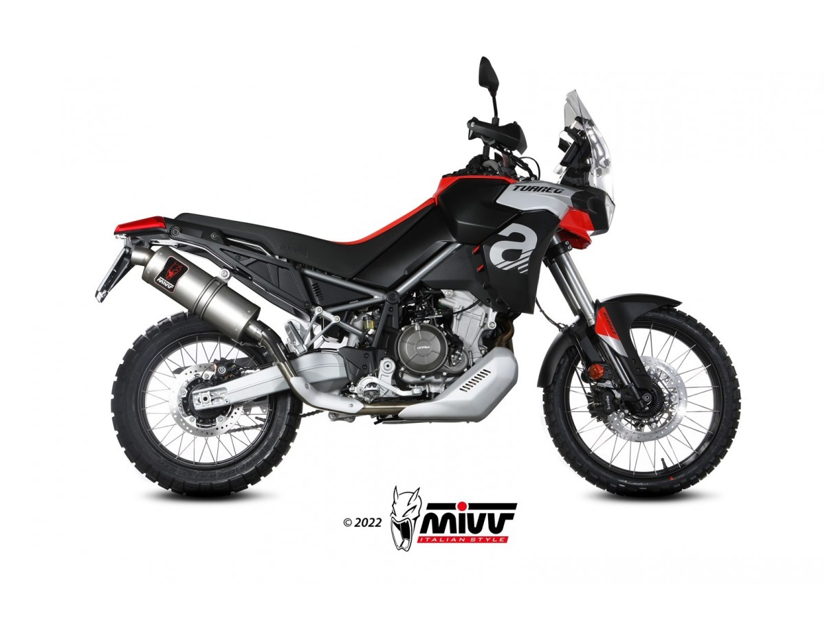 Système d'échappement terminal A.017.LEKX Mivv Dakar Inox Aprilia Touareg 660 2022 - 2022