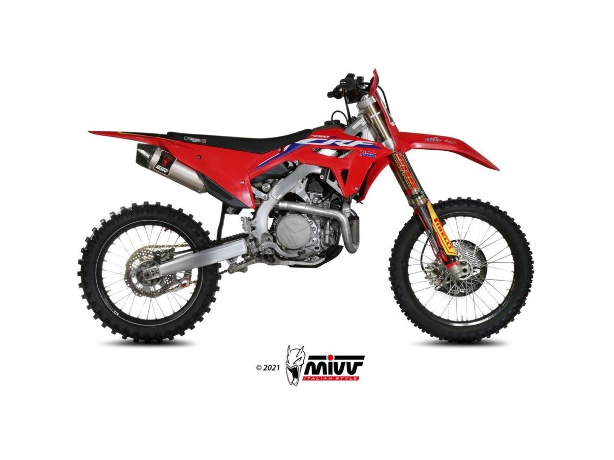 M.HO.034.SXC Système d'échappement en acier inoxydable Mivv Str-1 Honda CRF 450 R 2021-2024