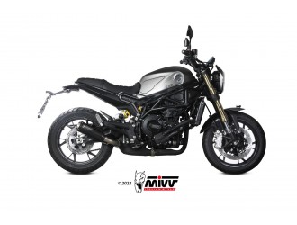 Mivv X-M1 Black Inox Exhaust Muffler Benelli Leoncino 800...