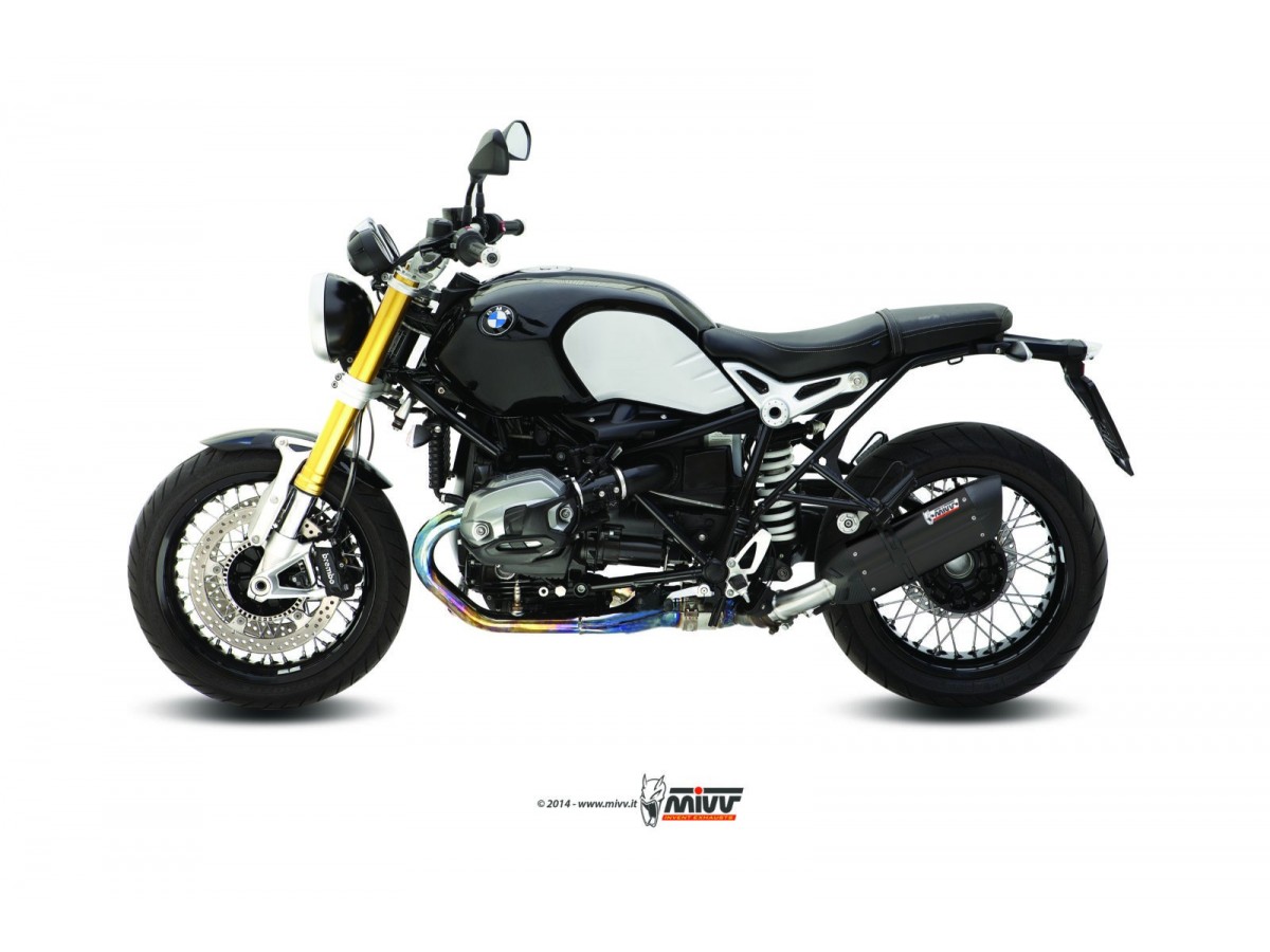 Terminale Scarico Mivv Suono Black Inox Nero Bmw R Nine T 2014 - 2022