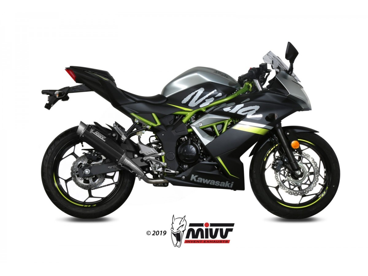 Echappement Silencieux K.048.L2P Mivv Gp Pro Carbon Kawasaki Ninja 125 2019 - 2024