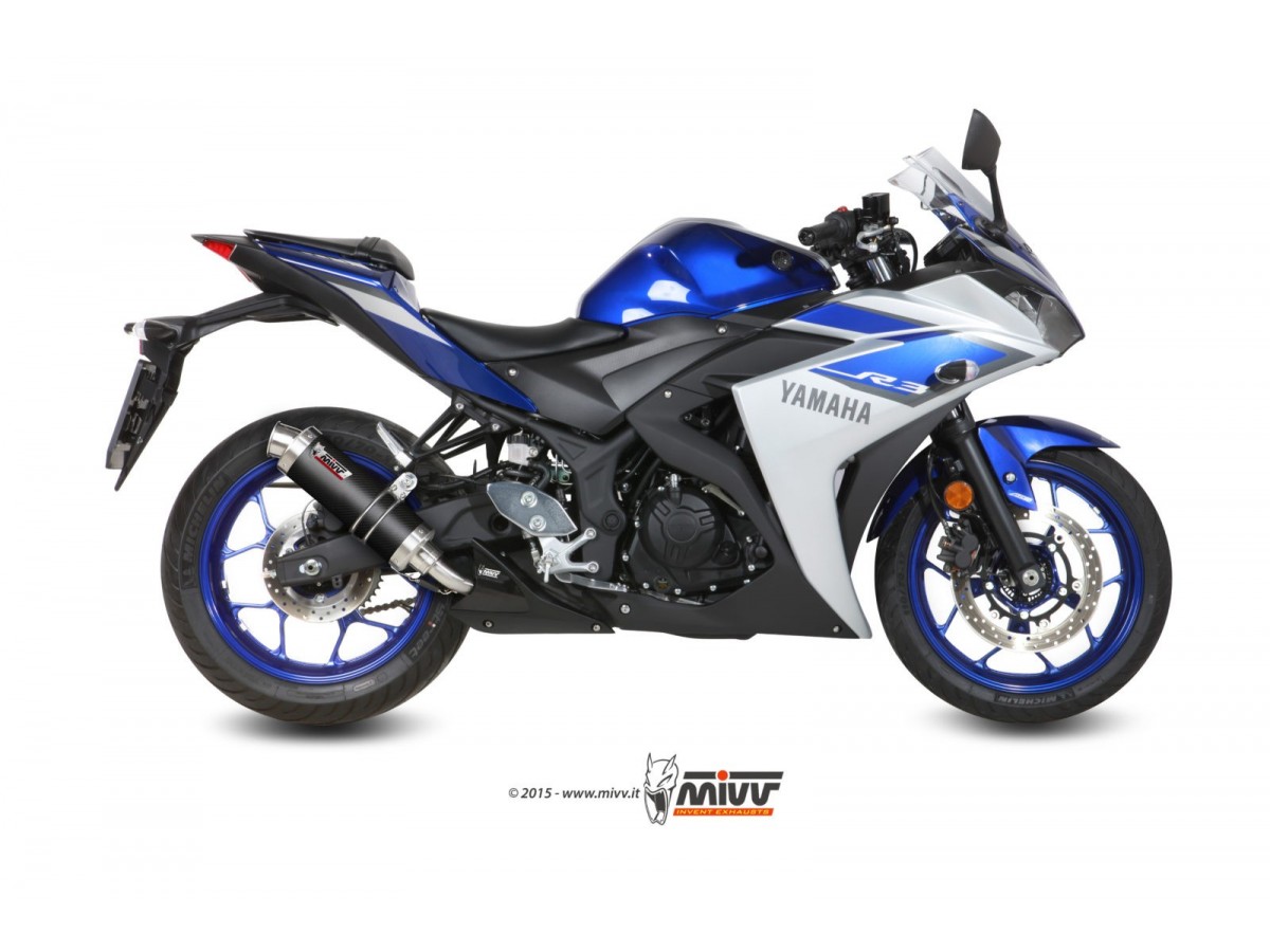 Terminale Scarico Mivv Gp Carbonio Yamaha Yzf R3 2015 - 2022