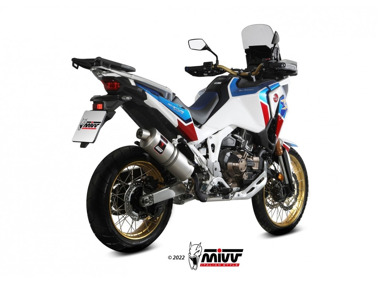 Silencer Exhaust Mivv Dakar Stainless Steel Honda Crf 1100 L Africa Twin  2020 - 2022