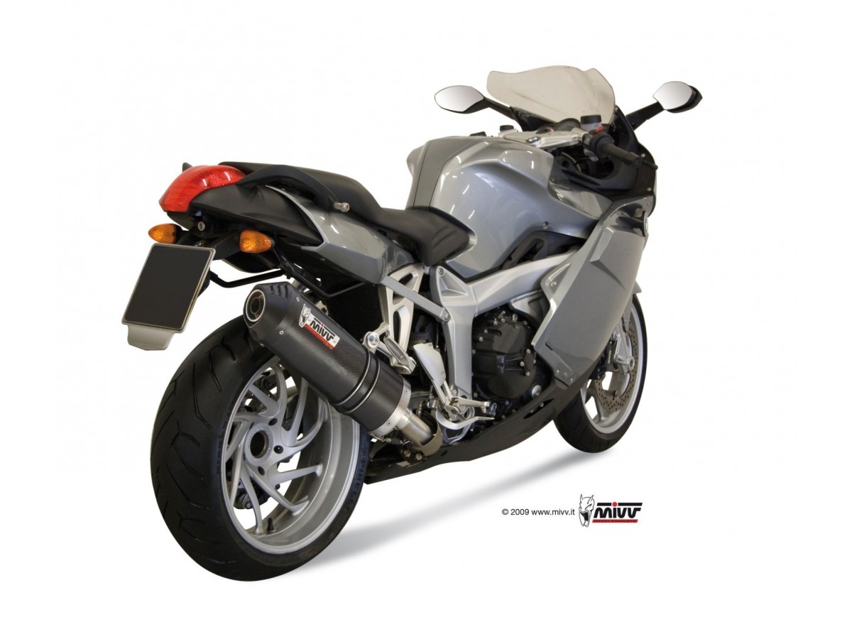 Ovaler MIVV-Carbon-Auspuffschalldämpfer mit Carbon-Cup für BMW K 1200 RS Gt 2005–2008