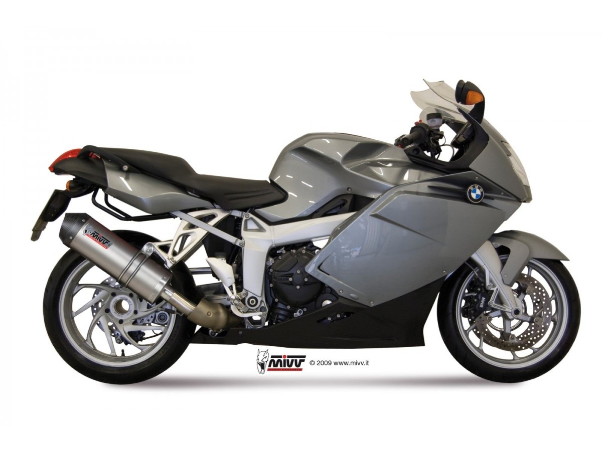 Ovaler Mivv-Titan-Auspuffschalldämpfer mit Carbon-Cup für BMW K 1200 RS Gt 2005–2008