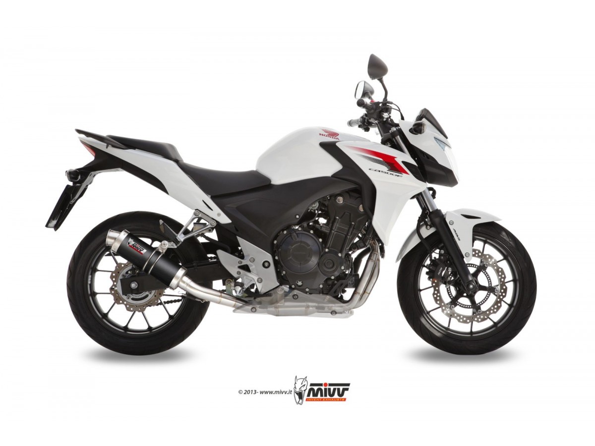 H.051.L2S Mivv Gp Carbon Schalldämpfer-Auspuffanlage Honda Cb 500 FX 2013 - 2015