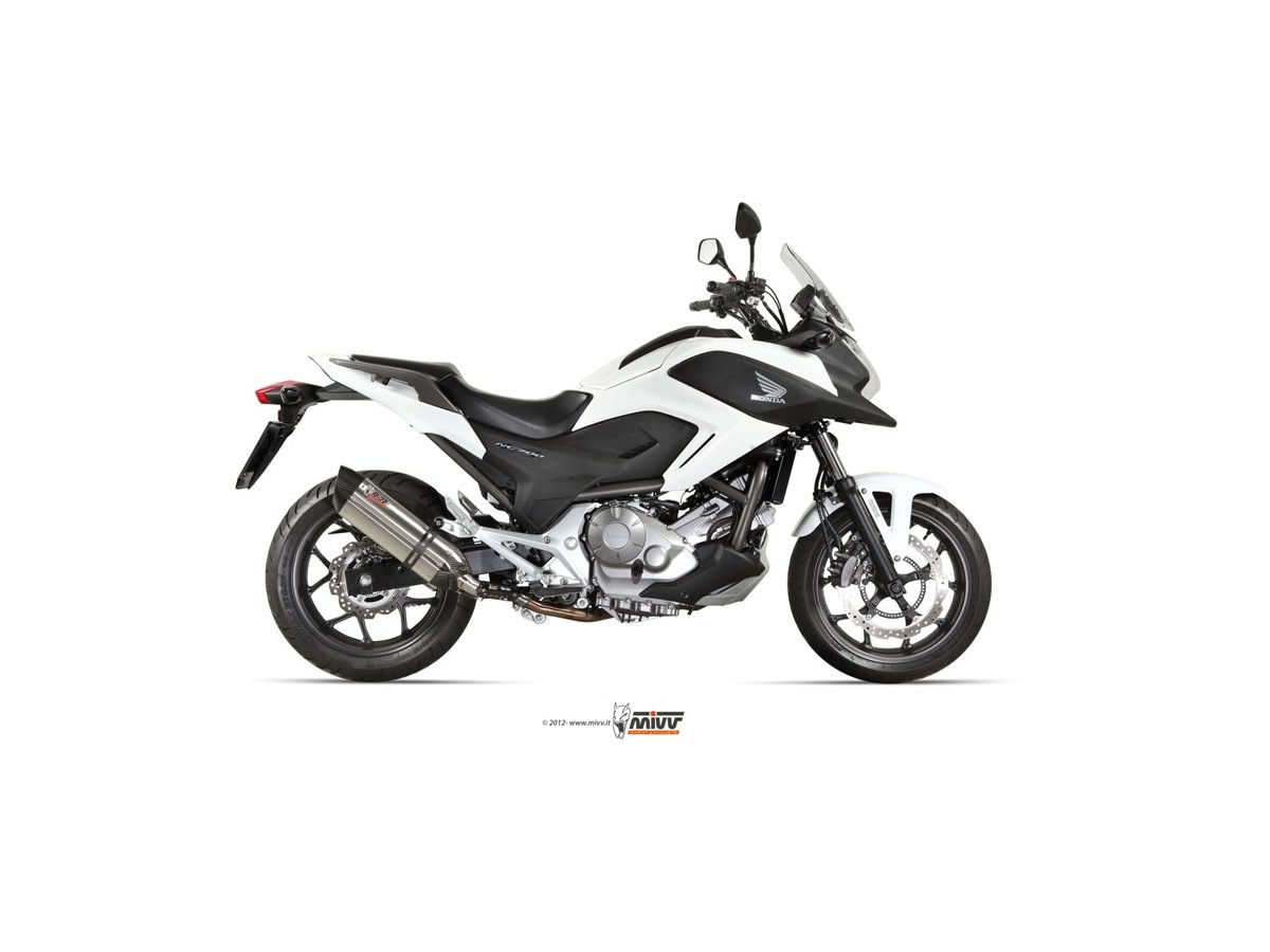 Mivv Suono Inox Schalldämpfer-Auspuffanlage H.046.L7 Honda NC 700 SX 2012-2014