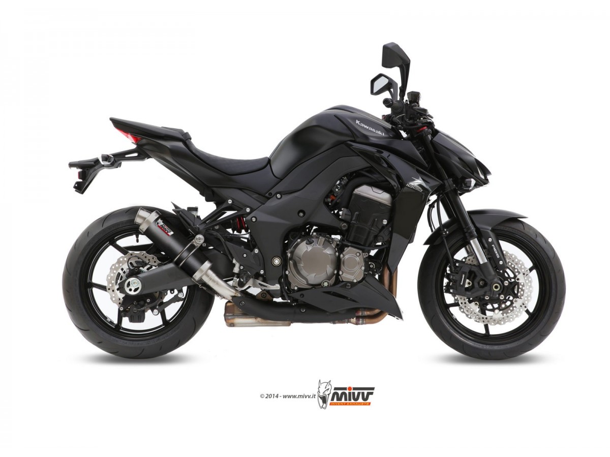 K.039.L2S Mivv Gp Carbon Schalldämpfer Auspuffanlage Kawasaki Z 1000 Z 1000 R Edition 2014 - 2020