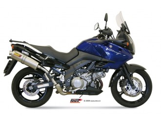 Mivv Oval Titanium Exhaust Mufflers Suzuki DL V-Strom...