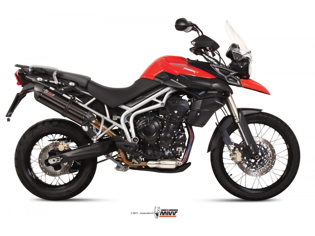 Mivv Suono Exhaust Muffler Black Inox Triumph Tiger 800 Xc