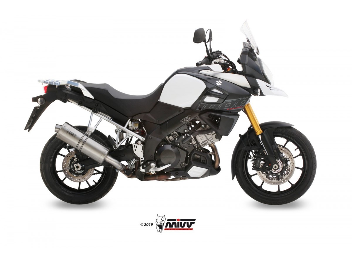 Mivv Ovaler Edelstahl-Auspuffschalldämpfer Suzuki DL V-Strom 1000 Xt 2014 - 2020