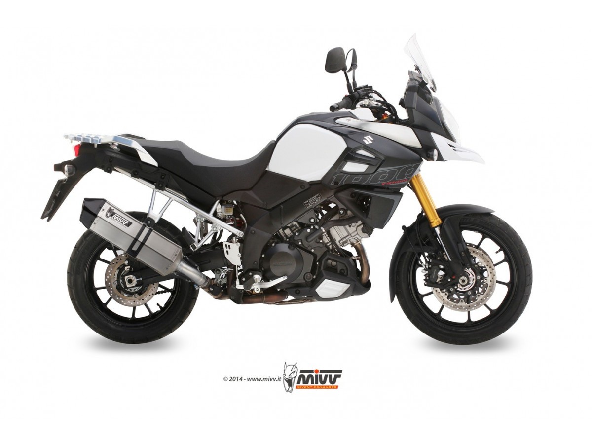 Silencieux d'échappement en acier inoxydable Mivv Speed Edge Suzuki DL V-Strom 1000 Xt 2014 - 2020