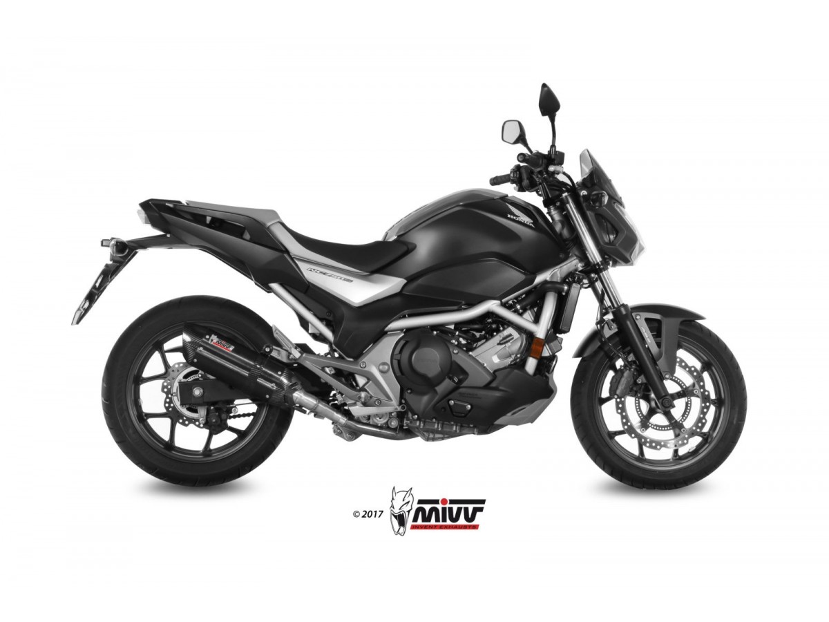 Silencieux d'échappement Mivv Suono Inox Noir H.065.L9 Honda NC 750 SX 2016-2022