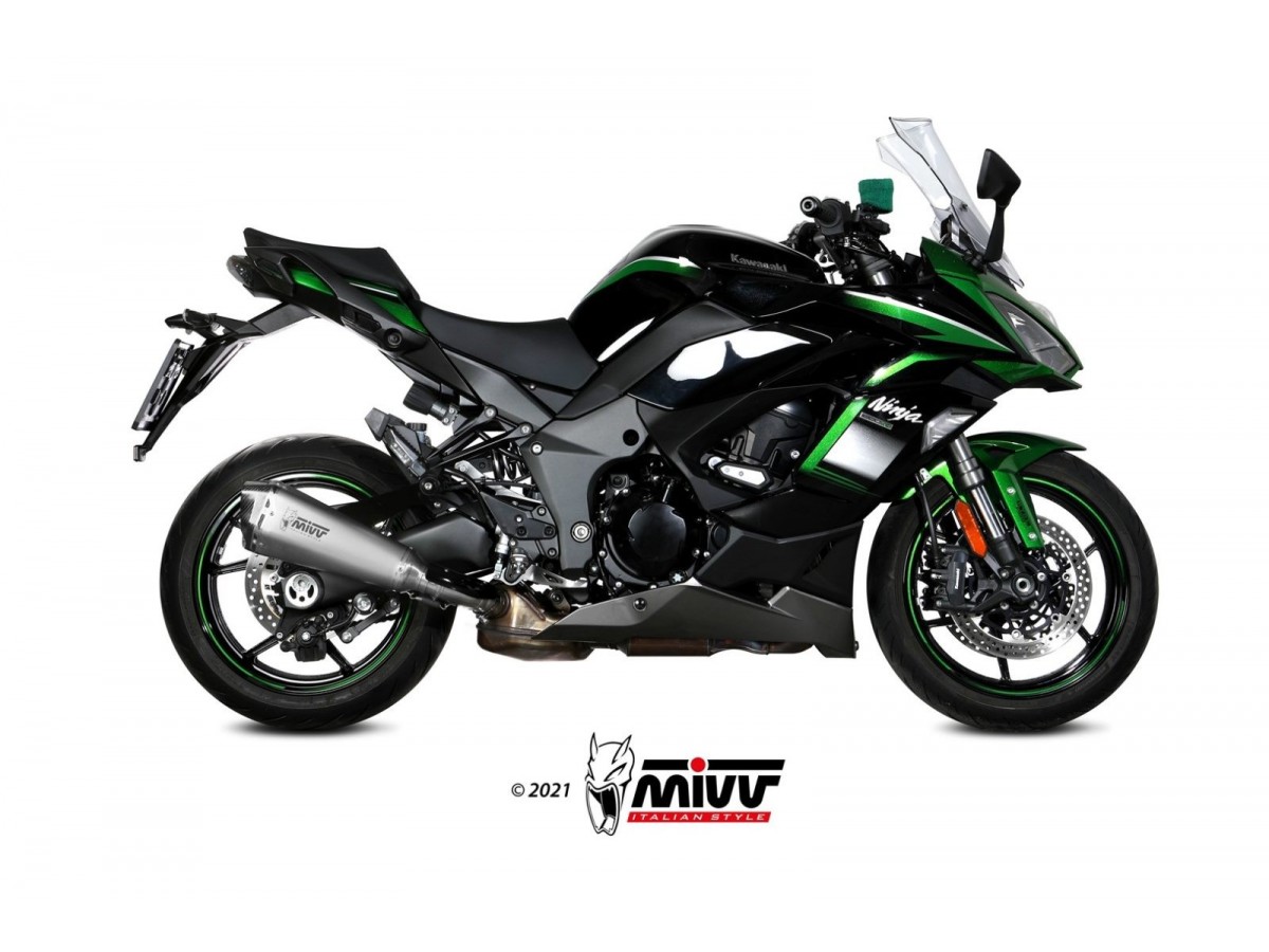 K.054.LDRX Système d'échappement en acier inoxydable Mivv Delta Race Kawasaki Ninja 1000 Sx Tourer 2020 - 2024