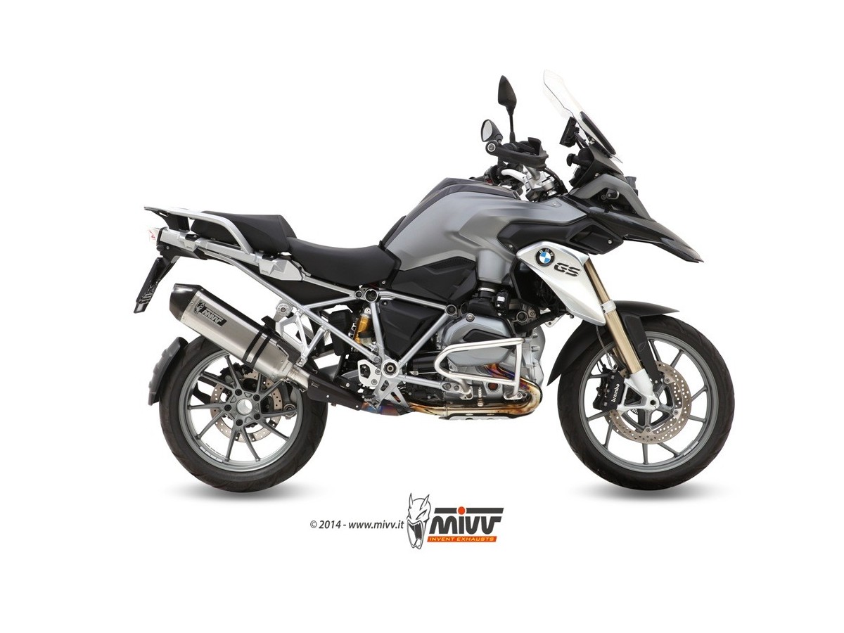 Silencieux d'échappement en acier inoxydable Mivv Speed Edge Bmw R 1200 Gs Adventure 2013 - 2018