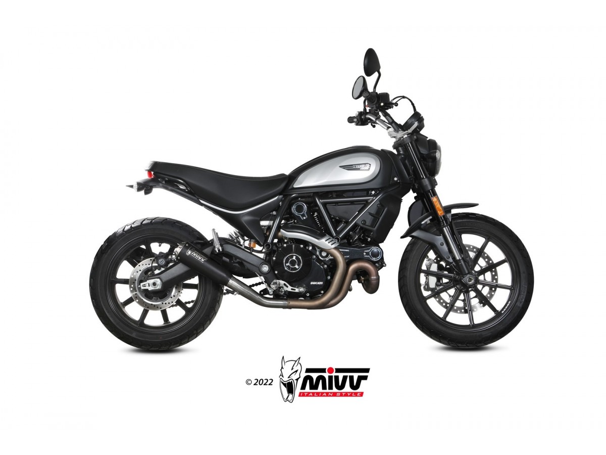 Mivv X-M1 Auspufftopf Schwarz Edelstahl Ducati Scrambler 800 Icon Icon Dark 2021 - 2022