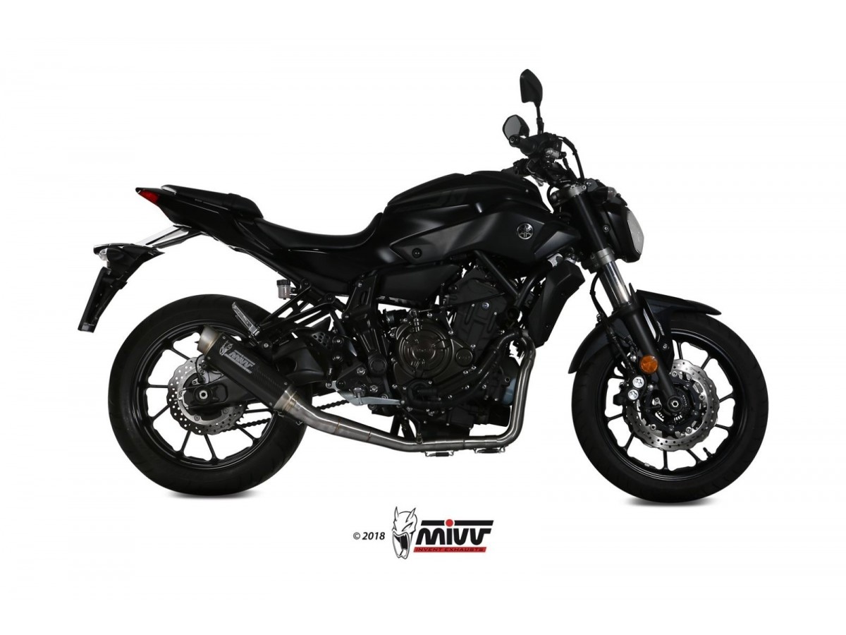 Scarico Completo 1X1 Mivv Gp Pro Carbonio Yamaha Mt-07 Fz-07 2014 - 2020