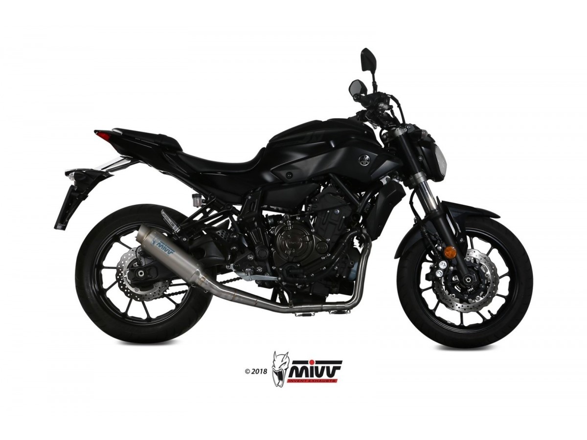 Kompletter Auspuff 1X1 Mivv Gp Pro Titan Yamaha Mt-07 Fz-07 2014 - 2020