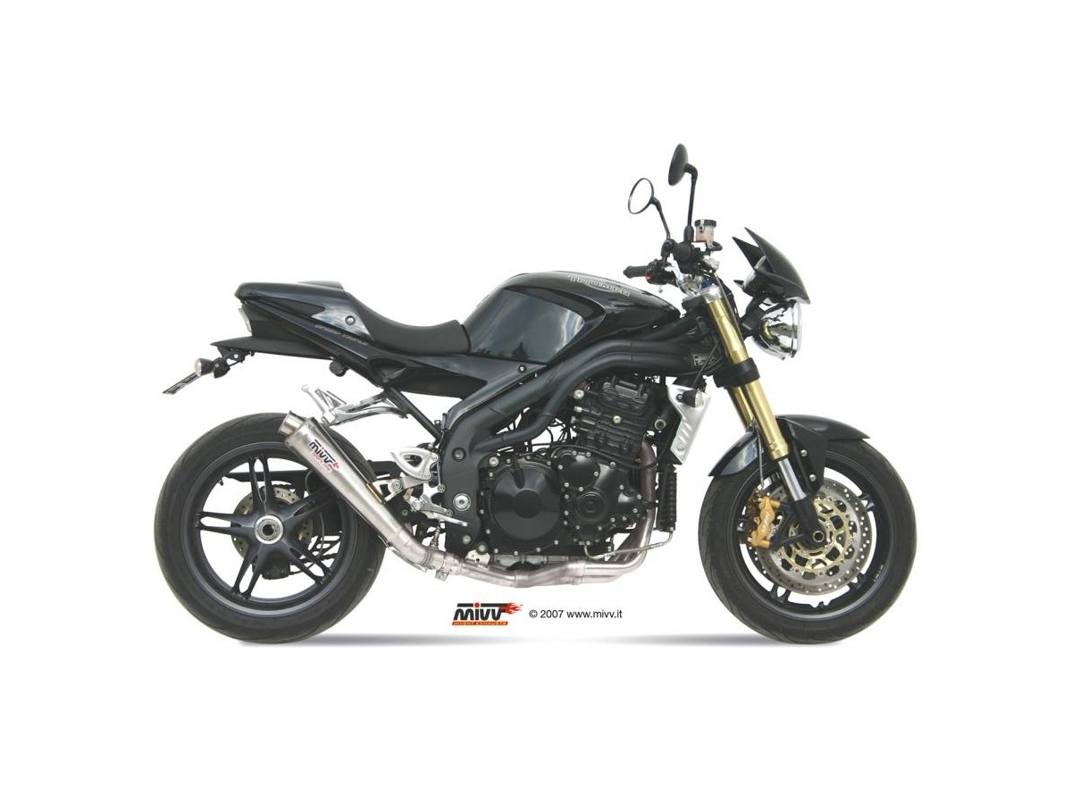 Mivv X-Cone Edelstahl-Auspuffschalldämpfer Triumph Speed Triple 1050 RS Rs 2005 - 2006