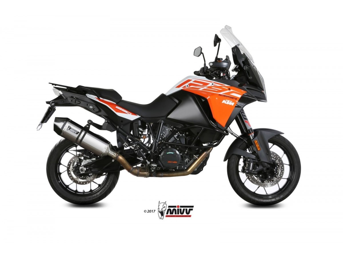 Mivv Speed Edge Edelstahl-Auspuffschalldämpfer Ktm 1290 Super Adventure RST 2015 - 2020