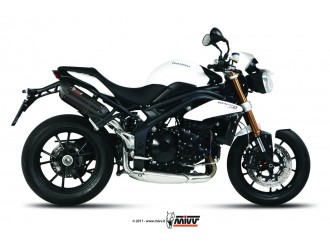 Mivv Suono Black Inox Auspuffschalldämpfer Triumph Speed...