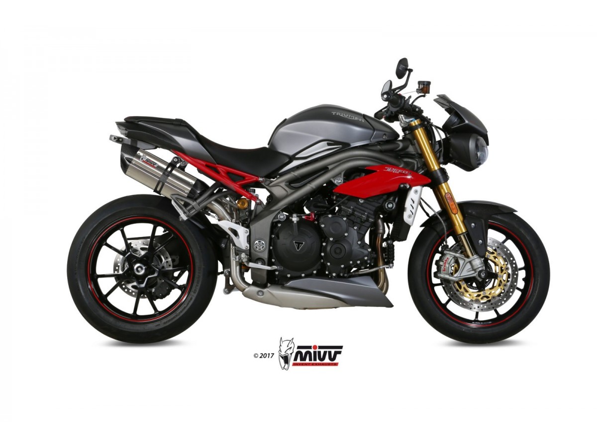 Silencieux d'échappement Mivv Suono Inox Triumph Speed Triple 1050 RS Rs 2016 -2017