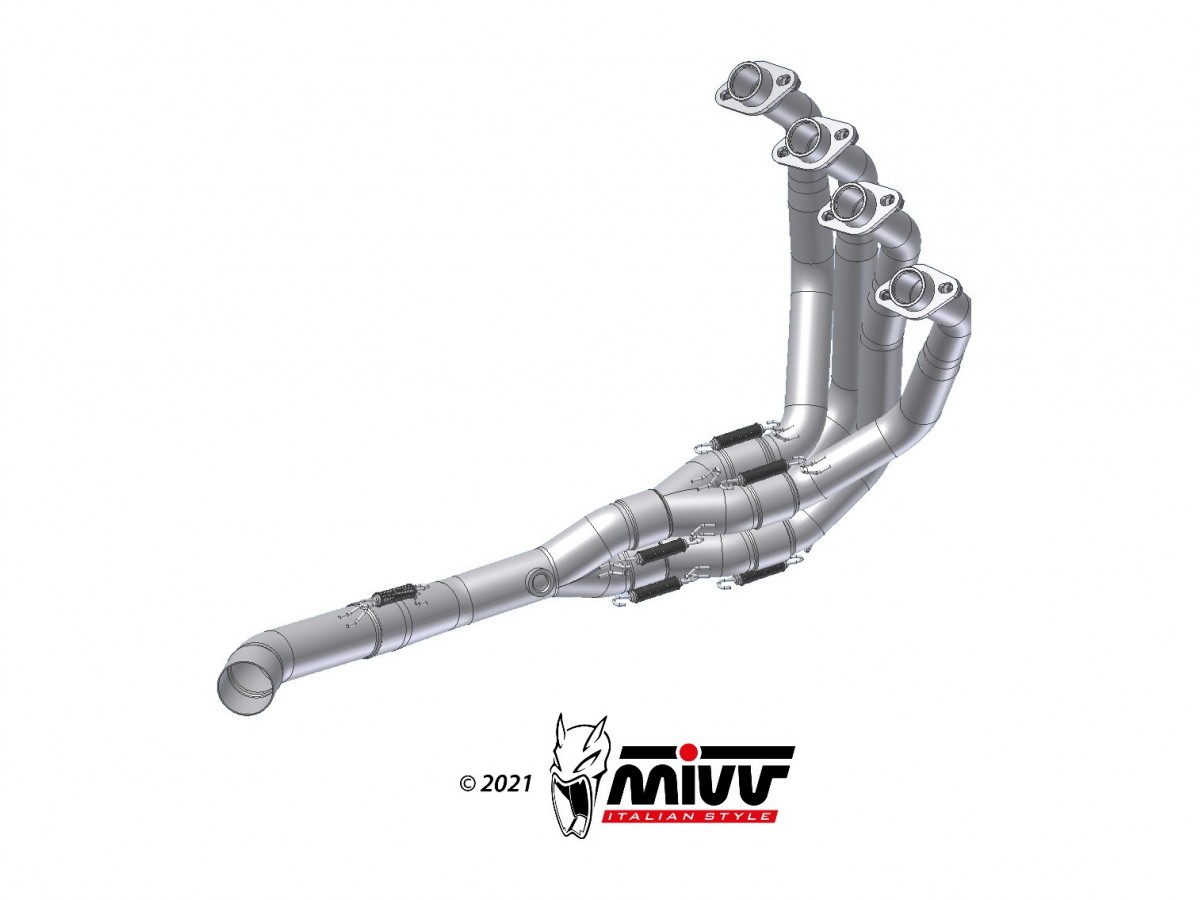 Exhaust Manifolds K.045.C2 Mivv Kawasaki Z900 A2 (35/70 Kw) 2017 - 2024