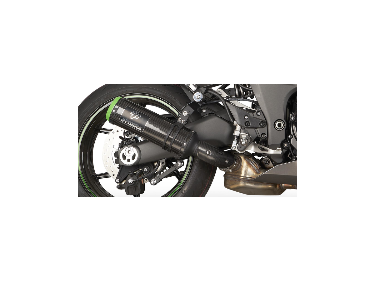 Silencieux Échappement Speedpro Cobra Spx-G Noir/Vert Série Kawasaki Zx-12R Ninja 2006-2000