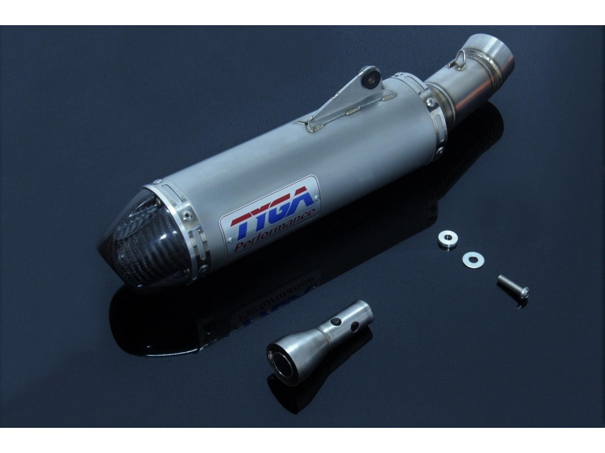 Silenziatore inox tondo, impianto (stradale) Tyga KTM RC 390